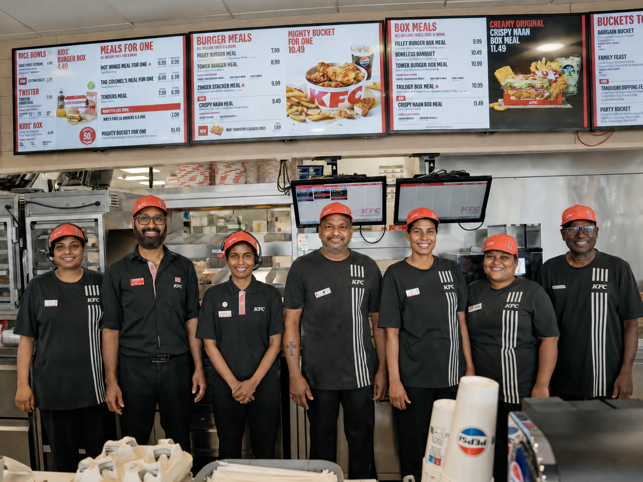 Our team at one of our KFC restaurants